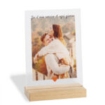 Stampa su plexiglass con basetta in legno