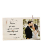 Tavoletta in legno sposi